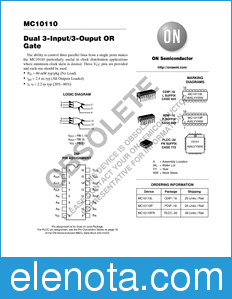 ON Semiconductor MC10110 datasheet