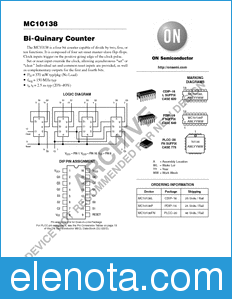 ON Semiconductor MC10138 datasheet