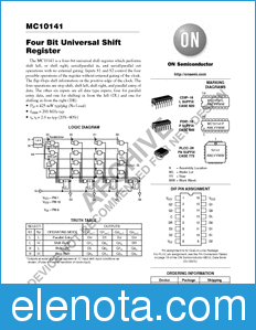 ON Semiconductor MC10141 datasheet