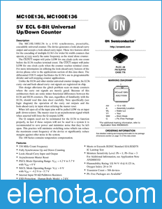 ON Semiconductor MC10E136 datasheet