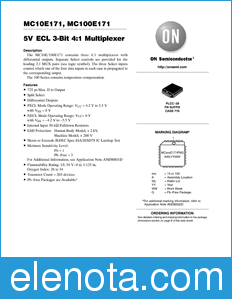 ON Semiconductor MC10E171 datasheet