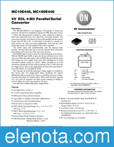 ON Semiconductor MC10E446 datasheet