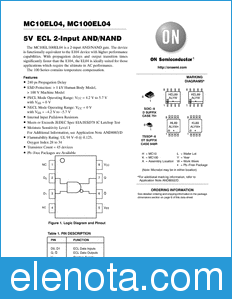 ON Semiconductor MC10EL04 datasheet