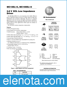 ON Semiconductor MC10EL12 datasheet