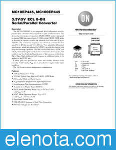 ON Semiconductor MC10EP445 datasheet