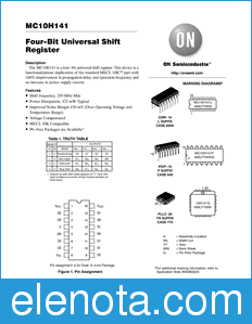 ON Semiconductor MC10H141 datasheet
