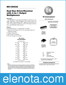 ON Semiconductor MC10H332 datasheet