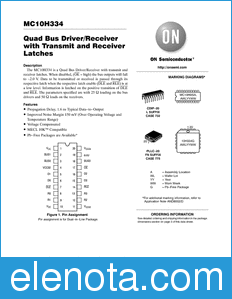 ON Semiconductor MC10H334 datasheet