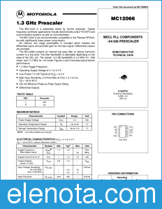 Motorola MC12066 datasheet