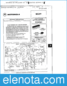 Motorola MC1377 datasheet