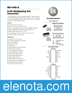 ON Semiconductor MC1408-8 datasheet