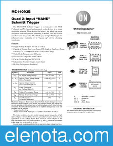 ON Semiconductor MC14093B datasheet