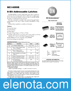 ON Semiconductor MC14099B datasheet
