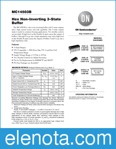 ON Semiconductor MC14503B datasheet