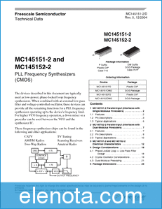 Freescale Semiconductor MC145151 datasheet
