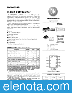 ON Semiconductor MC14553B datasheet