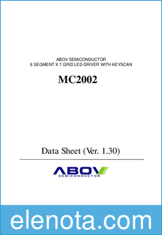 ABOV Semiconductor Co MC2002 datasheet