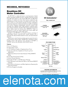 ON Semiconductor MC33033 datasheet