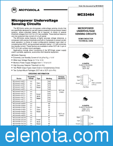 ON Semiconductor MC33464 datasheet