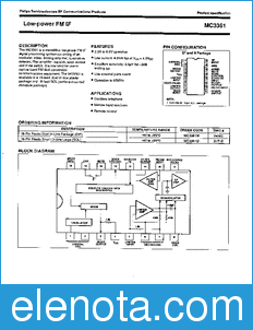 Philips MC3361 datasheet