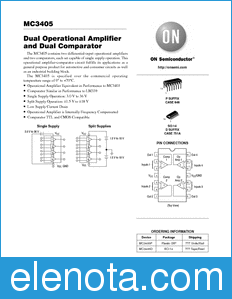 ON Semiconductor MC3405 datasheet