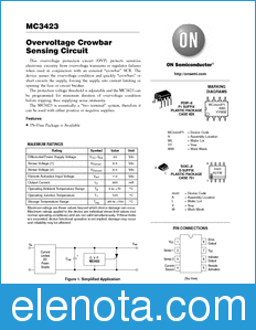 ON Semiconductor MC3423 datasheet