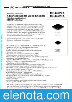 Freescale MC44722A datasheet