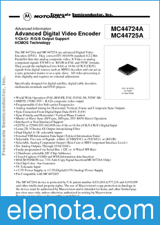 Freescale MC44724A datasheet