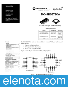 Freescale MC44BS373CA datasheet