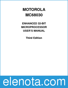 Motorola MC68030UM-P1 datasheet