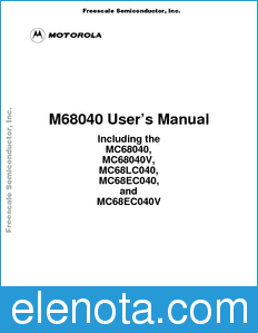 Freescale MC68040UM datasheet