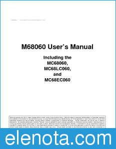 Freescale MC68060UM datasheet