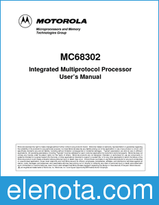 Motorola MC68302UM datasheet