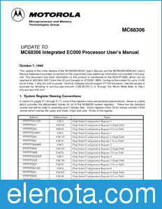 Motorola MC68306UMAD1 datasheet