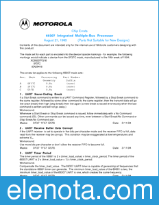 Motorola MC68307G57BDE datasheet
