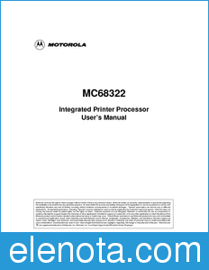 Motorola MC68322UM datasheet