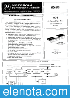 Motorola MC6845 datasheet