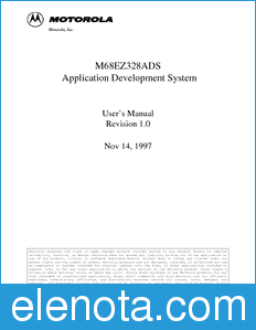 Motorola MC68EZ328ADSUM_D datasheet