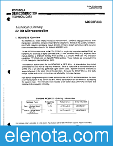 Motorola MC68F333TS datasheet
