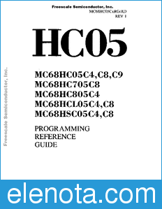 Freescale MC68HC05CXRG datasheet