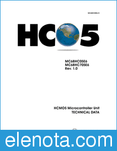 Motorola MC68HC05E6 datasheet