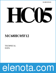 Motorola MC68HC05F12 datasheet