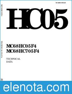 Motorola MC68HC05F4 datasheet