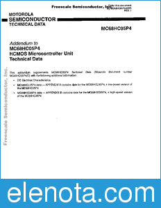 Freescale MC68HC05P4AD datasheet