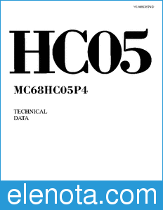 Motorola MC68HC05P4 datasheet