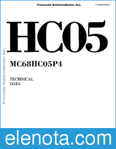 Freescale MC68HC05P4 datasheet
