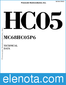 Freescale MC68HC05P6 datasheet