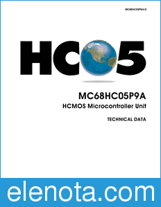 Motorola MC68HC05P9A datasheet