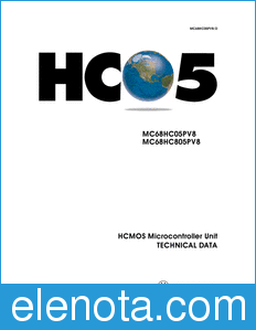 Motorola MC68HC05PV8 datasheet