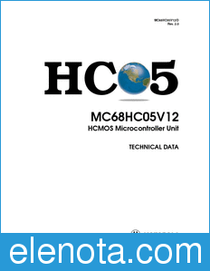 Motorola MC68HC05V12 datasheet